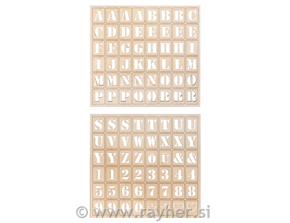 Wooden Letterboard, FSC Mix Credit, natural, 30x42cm, incl. 96 letters, 1set