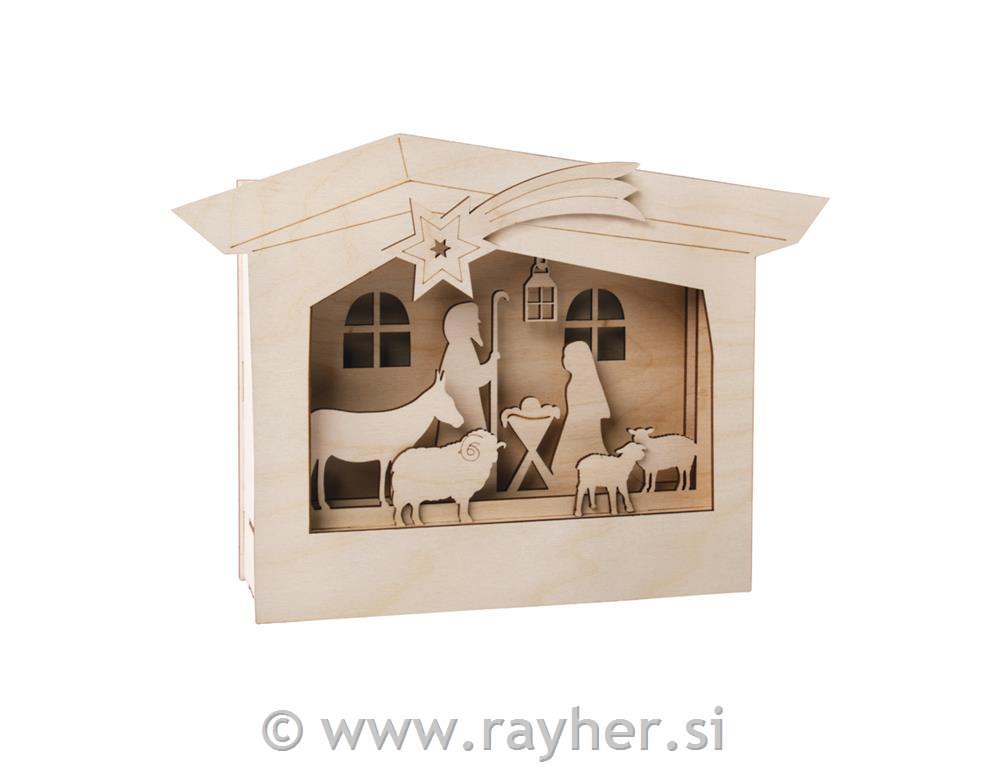 Sestavljanka Jaslice 24x24x6,3 cm 13 delni set