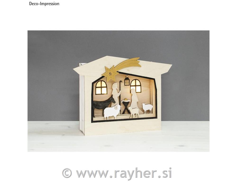 Sestavljanka Jaslice 24x24x6,3 cm 13 delni set