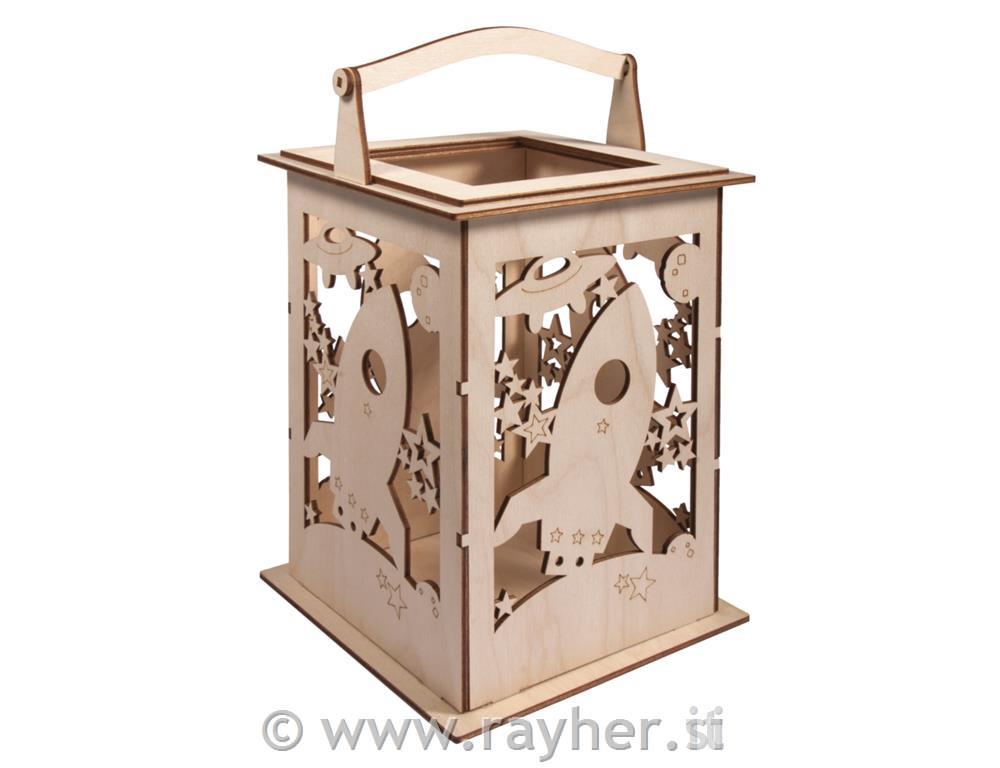 Sestavljanka lanterna raketa 15 delna 15,3x15,3x26,5 cm