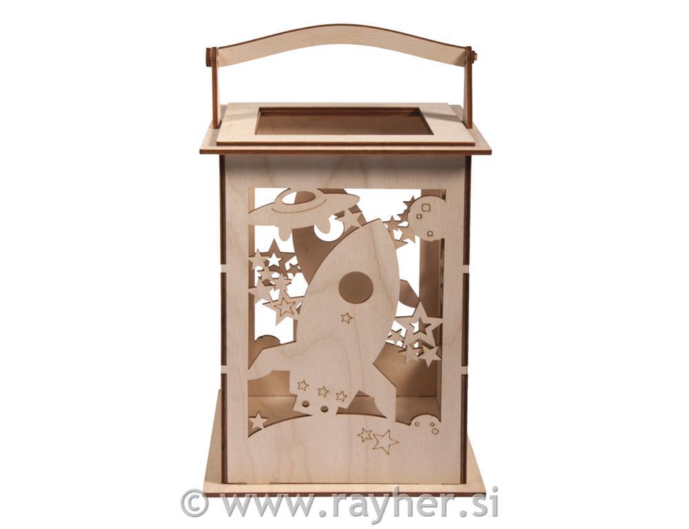 Sestavljanka lanterna raketa 15 delna 15,3x15,3x26,5 cm