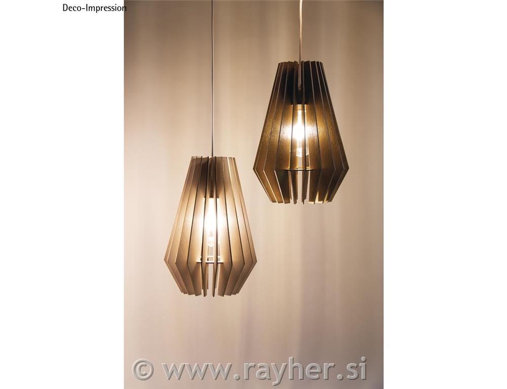 Senčnik lesen za luč lamelni Stockholm 24x24x35 cm