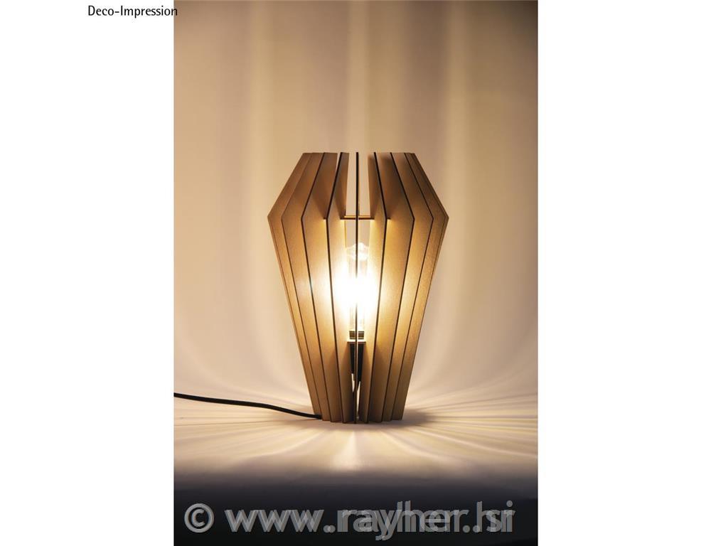 Senčnik lesen za luč lamelni Stockholm 24x24x35 cm