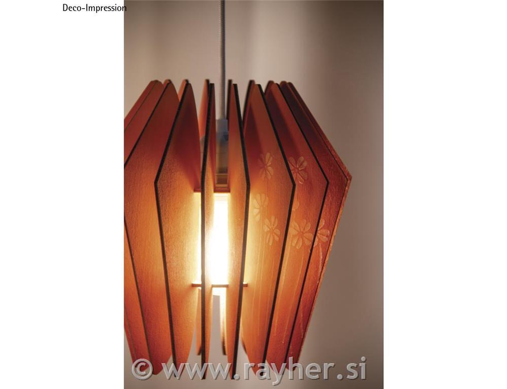 Senčnik lesen za luč lamelni Copenhagen 22x22x23,5 cm