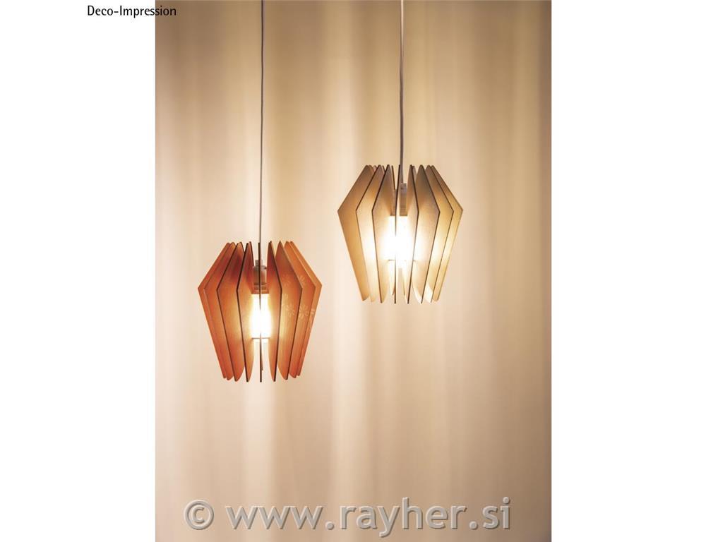 Senčnik lesen za luč lamelni Copenhagen 22x22x23,5 cm