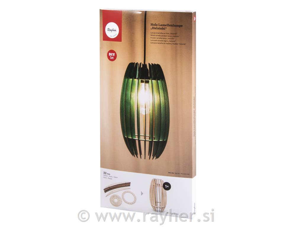 Senčnik lesen za luč lamelni Helsinki 20x20x35 cm