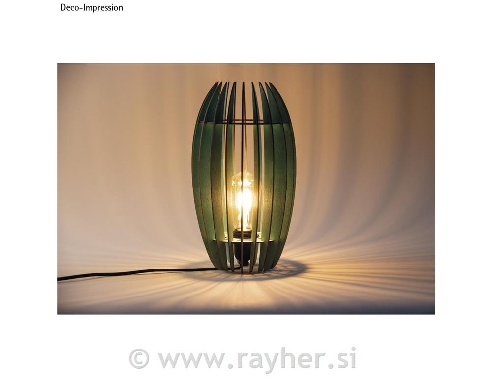 Senčnik lesen za luč lamelni Helsinki 20x20x35 cm