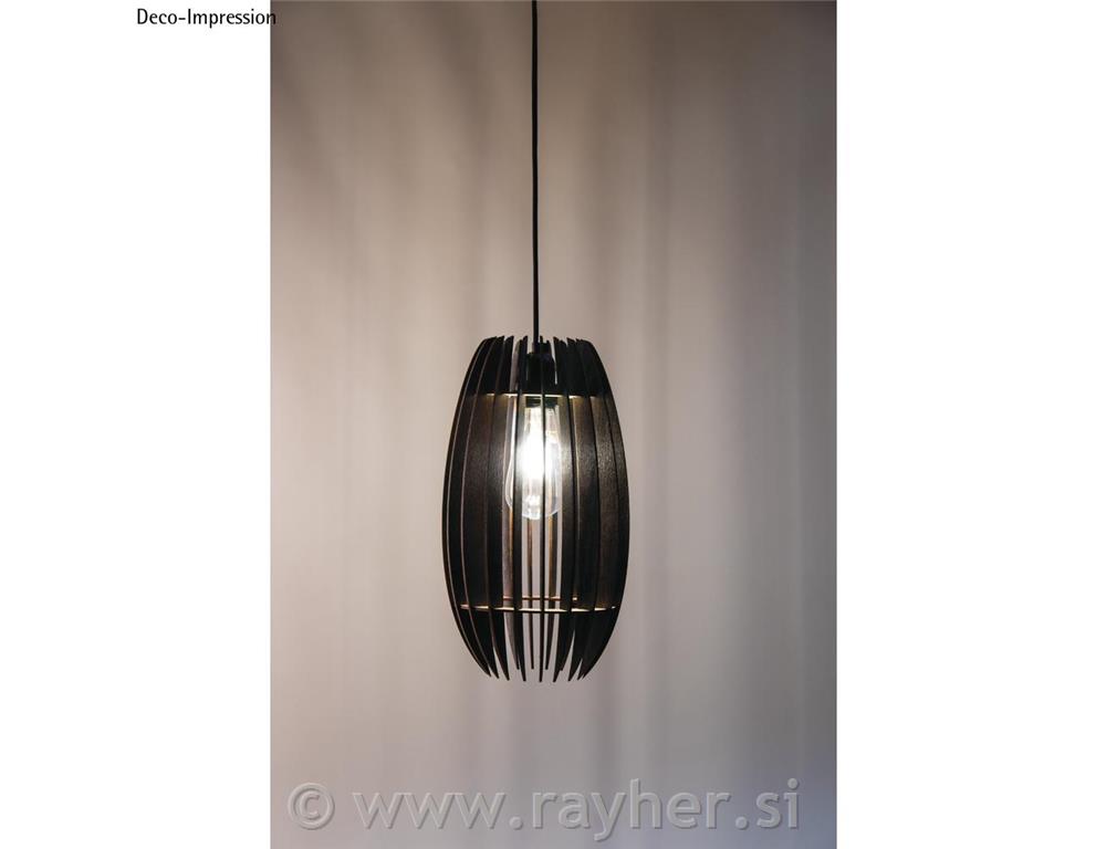 Senčnik lesen za luč lamelni Helsinki 20x20x35 cm