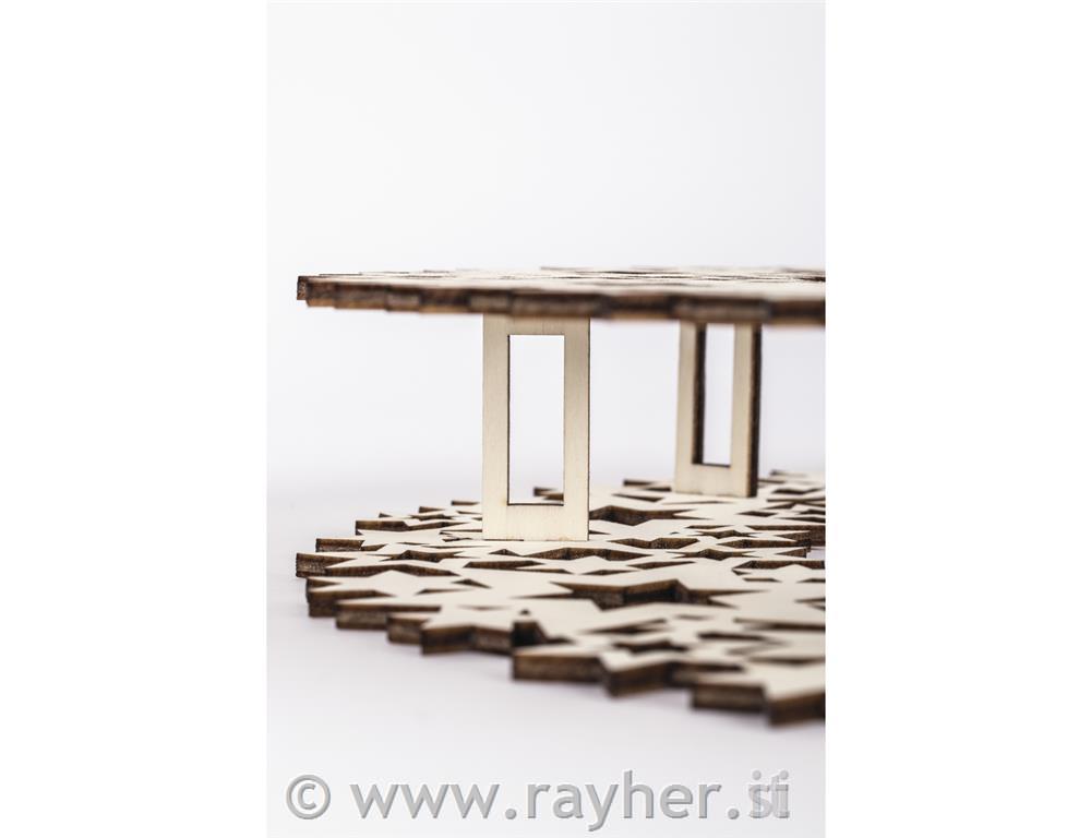 Sestavljanka venec zvezde 35 cm 10 delni