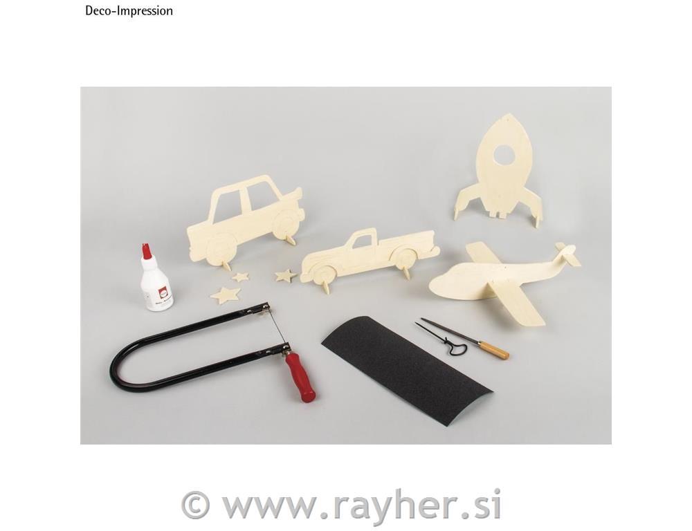 Vezana plošča z motivi in kopirnim papirjem 300x200x4mm, 4 p