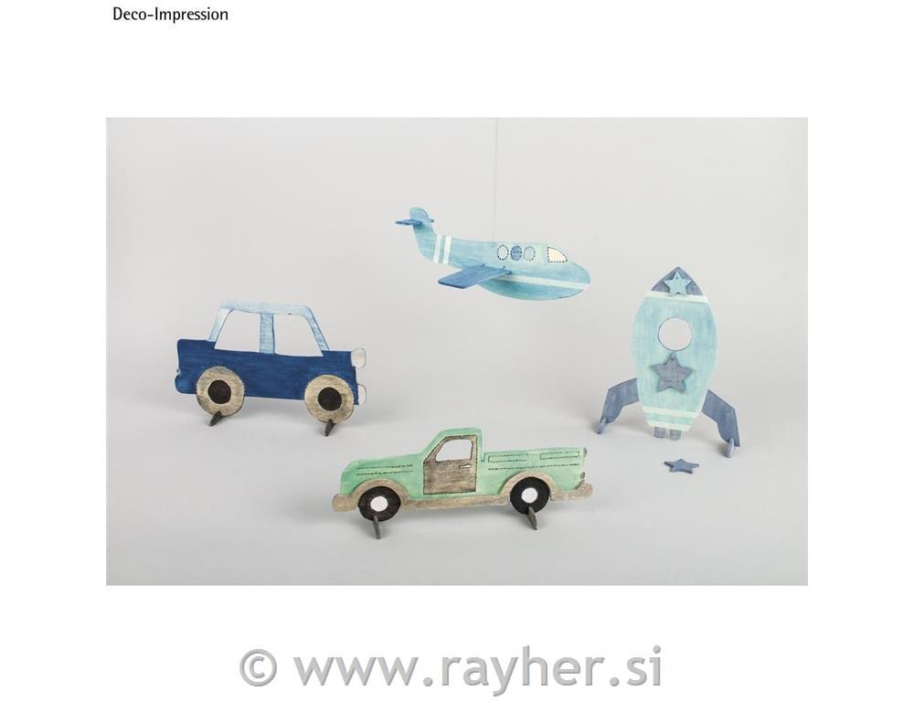 Vezana plošča z motivi in kopirnim papirjem 300x200x4mm, 4 p