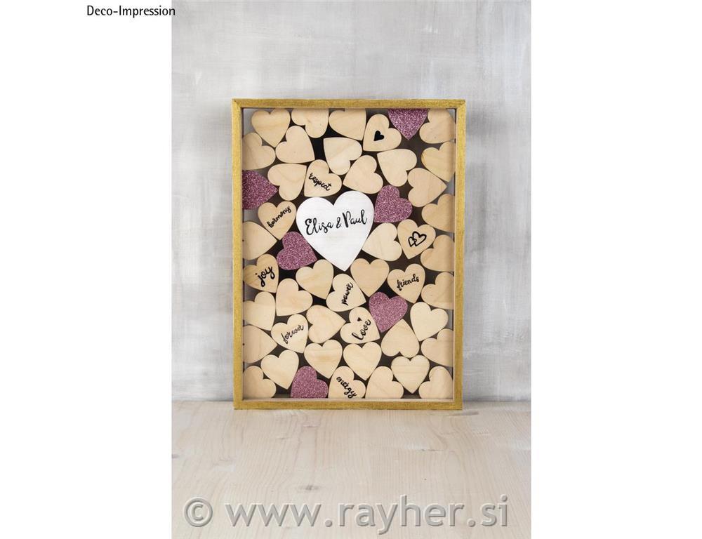 Lesen okvir z akrilnim steklom, 35x26x4cm