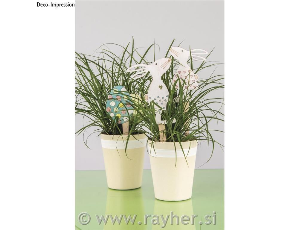 Leseni motivi Velika noč, natur, 3-delni set, 7,5x20,5cm