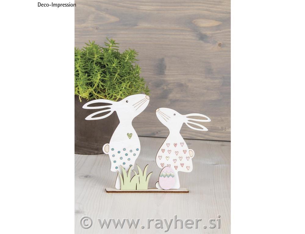 Leseni motivi Velika noč, natur, 20.3x15.5cm, 4-delni set