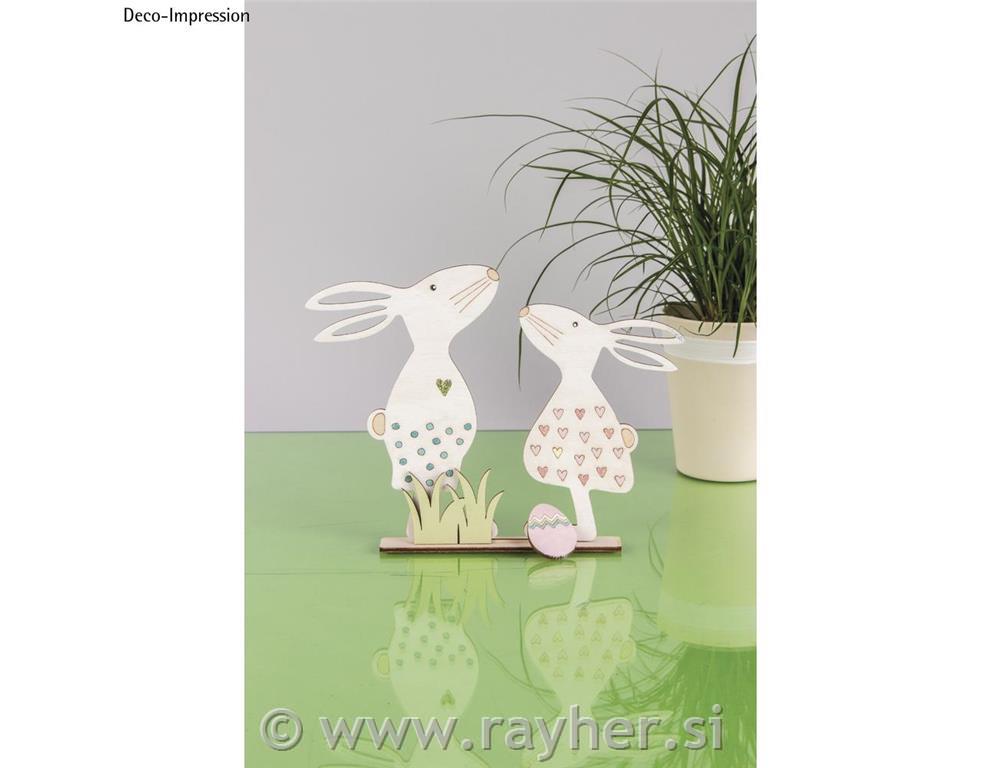 Leseni motivi Velika noč, natur, 20.3x15.5cm, 4-delni set