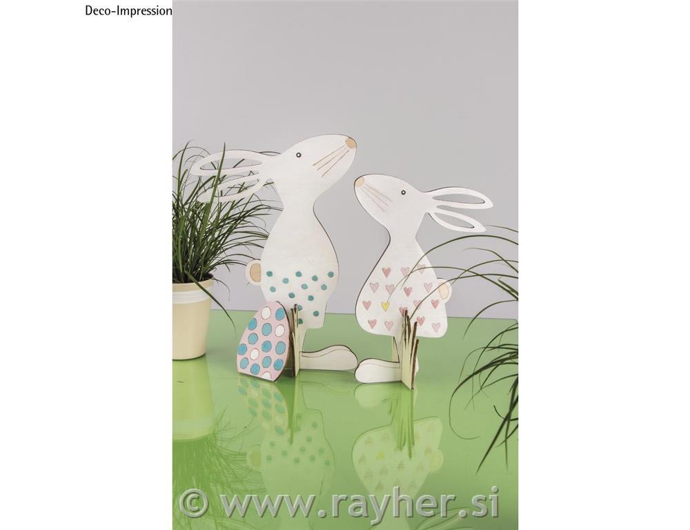 Leseni motivi Velika noč&jajčka, natur,19,5x27,5cm, 5-delni