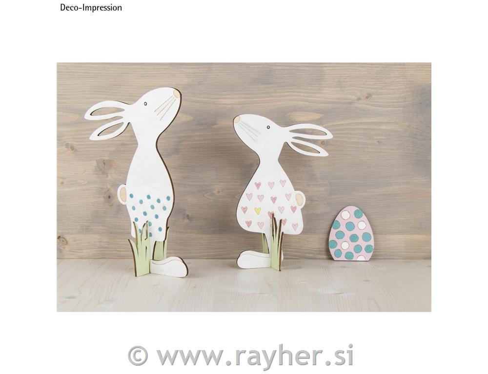 Leseni motivi Velika noč&jajčka, natur,19,5x27,5cm, 5-delni