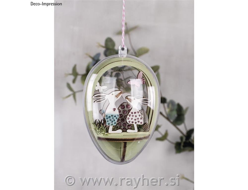 Lesen 3D izrez za 10cm jajce "Velika noč" ,5-delni