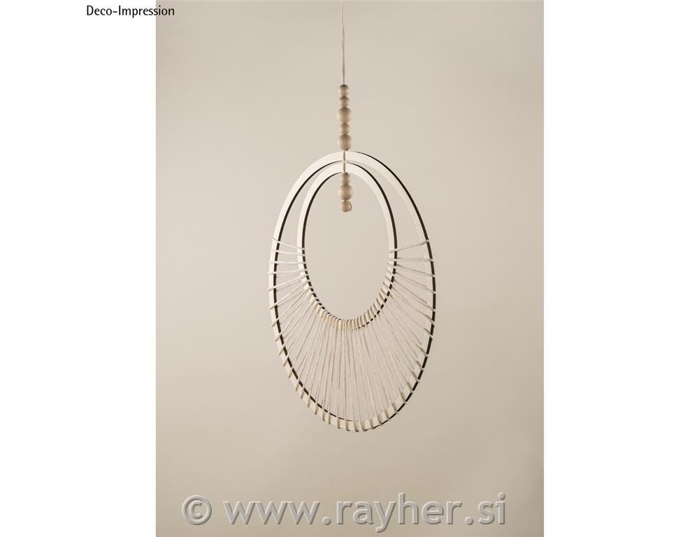 Leseni disk z obroči, 60cm, 8-delni set