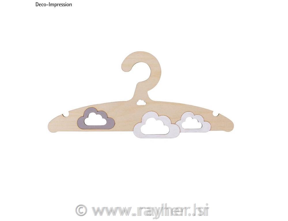 Leseni obešalnik, Oblak, 19.8x14cm