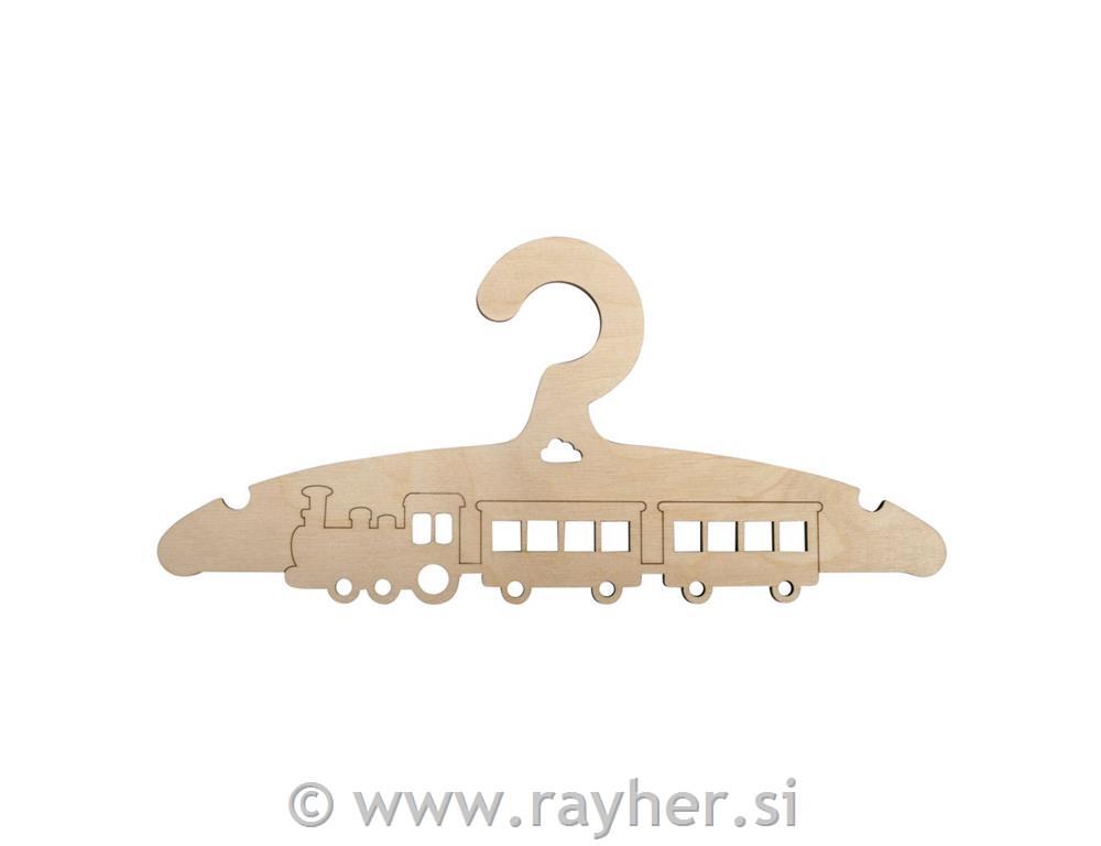 Leseni obešalnik, Vlak, 19.8x14cm