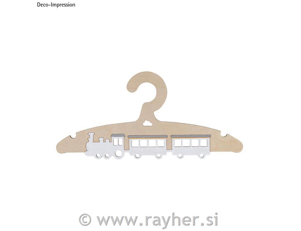Leseni obešalnik, Vlak, 19.8x14cm