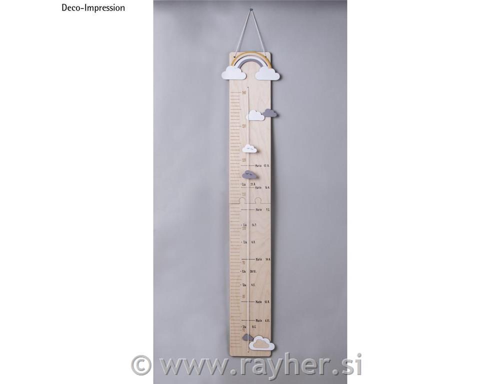 CK wood.measuring stick, FSCMixCredfrom 60 up to 140 cm, box 1 setnatural
