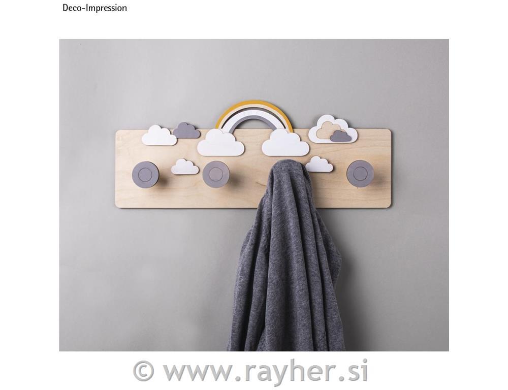 Lesen obešalnik, natur, 42x12x4.5cm, 9-delni set