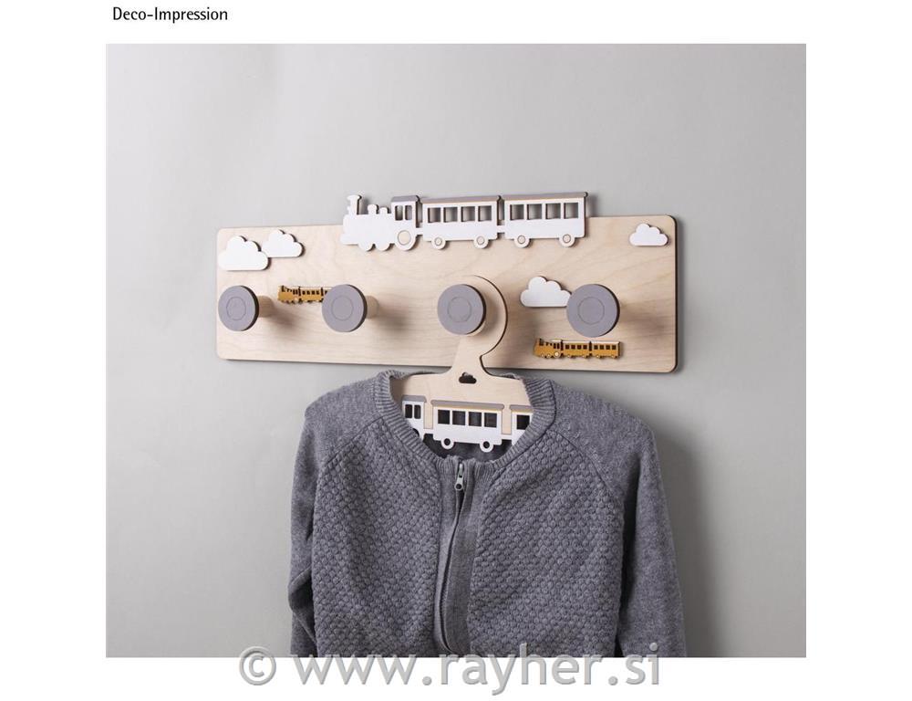 Lesen obešalnik, natur, 42x12x4.5cm, 9-delni set