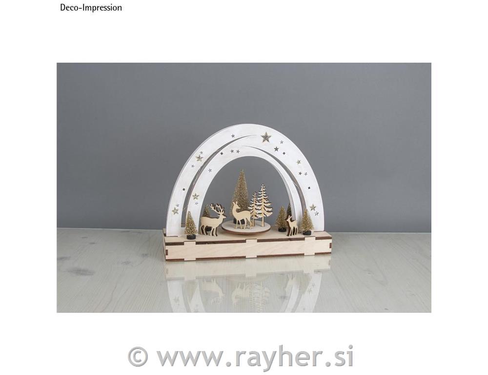 Wood 3D const.kit"Nachthimmel"FSCMixCred30x9x23cm, +turntable, boxnatural