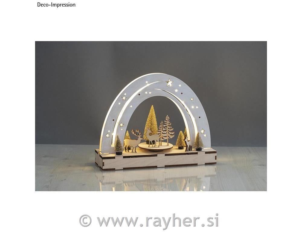 Wood 3D const.kit"Nachthimmel"FSCMixCred30x9x23cm, +turntable, boxnatural