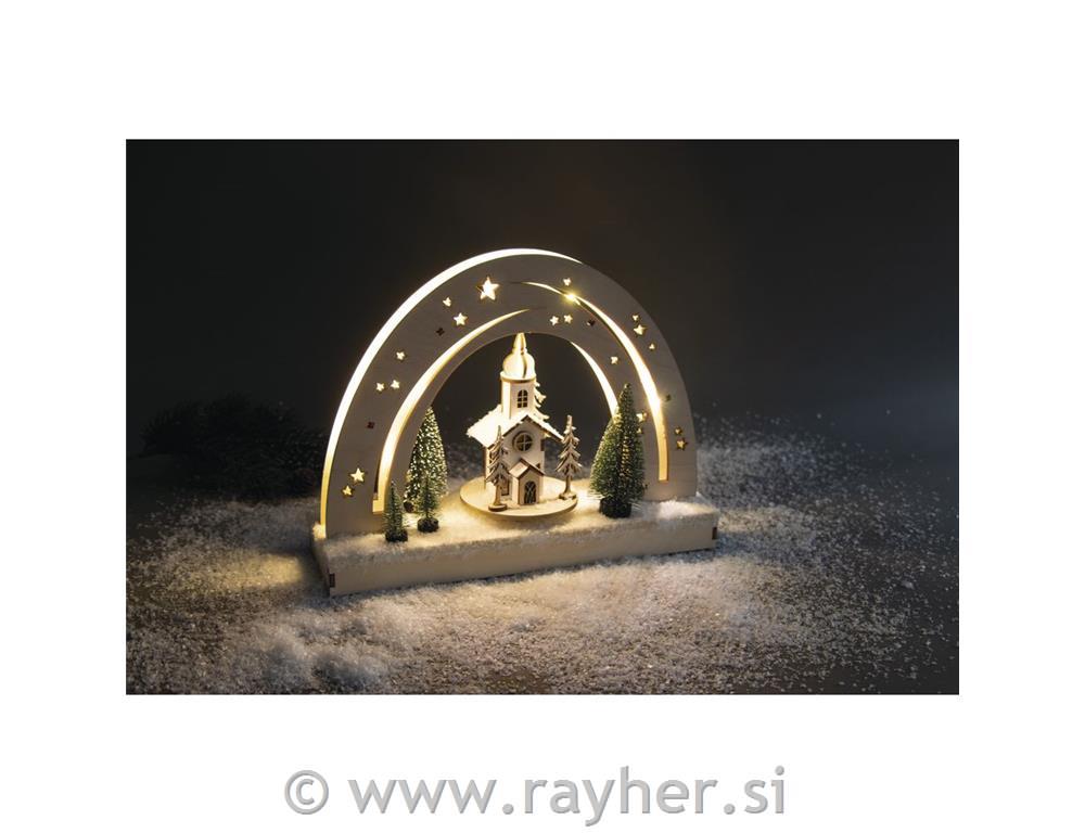 Wood 3D const.kit"Nachthimmel"FSCMixCred30x9x23cm, +turntable, boxnatural