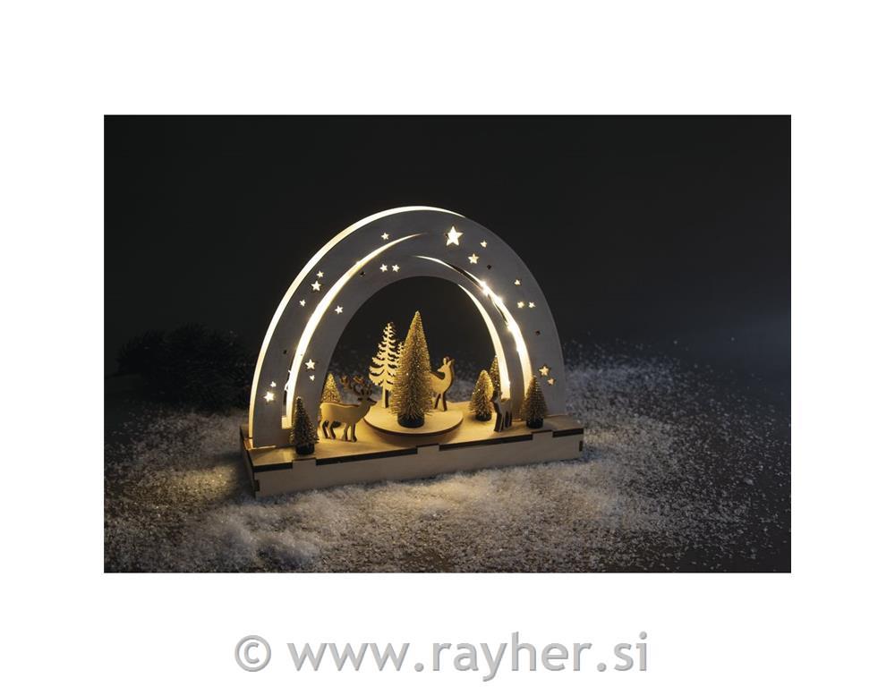 Wood 3D const.kit"Nachthimmel"FSCMixCred30x9x23cm, +turntable, boxnatural