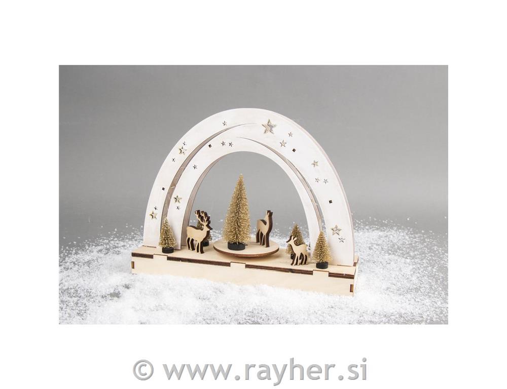 Wood 3D const.kit"Nachthimmel"FSCMixCred30x9x23cm, +turntable, boxnatural