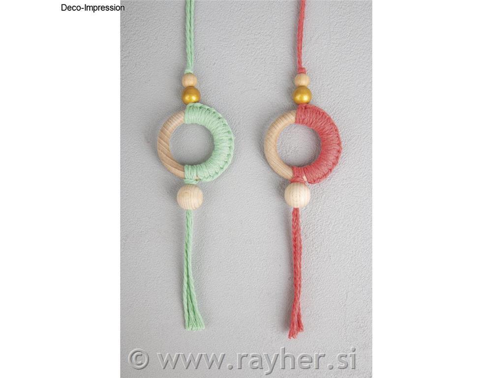 Lesene kroglice 15mm, mat zlate, set 15