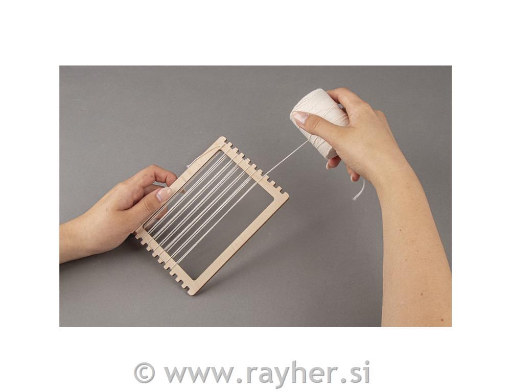 Wood weaving frame set, FSC Mixed Credit9-21cm, 11-part, tab-bag 3pcnatural