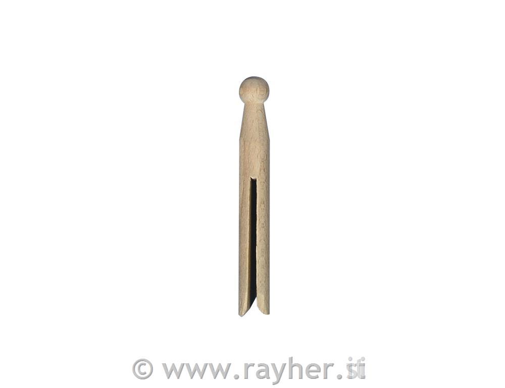 Lesene ščipake z okroglim vrhom, 11 cm, 50 kom.