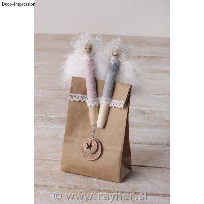 Lesene ščipalke, 11cm, set 10