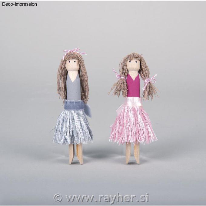 Lesene ščipalke, 11cm, set 10