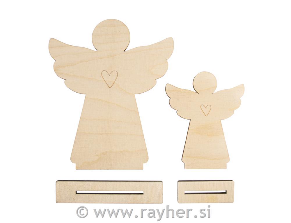 Wooden angel, FSC Mix Credit, natural, 9