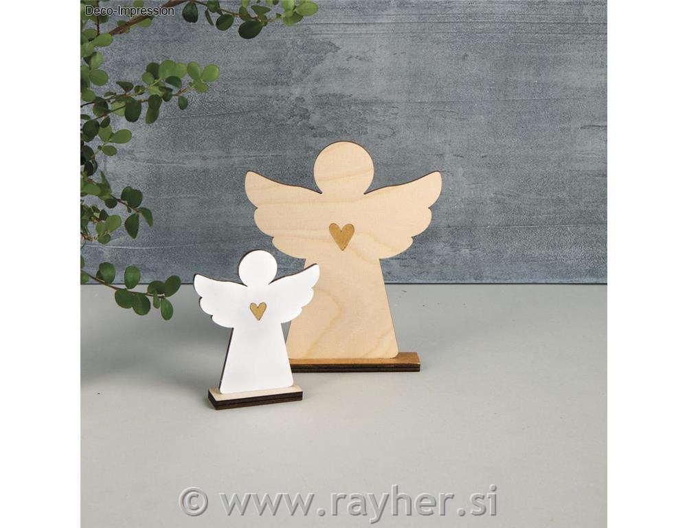Wooden angel, FSC Mix Credit, natural, 9