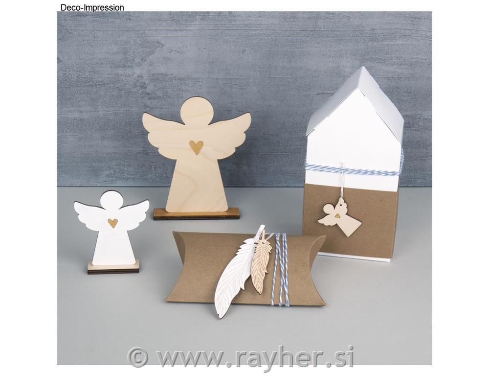 Wooden angel, FSC Mix Credit, natural, 9