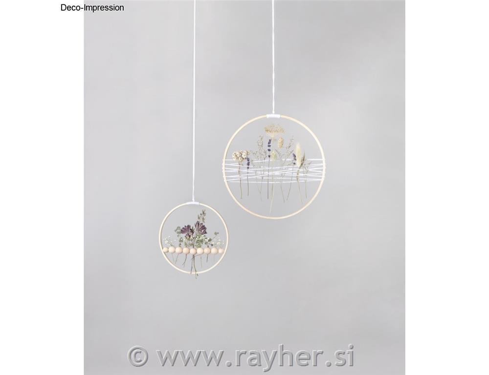 Obroči iz bambusa in vrvica set 5