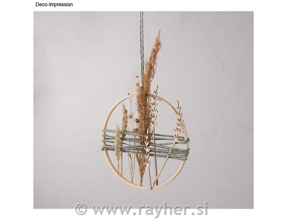 Obroči iz bambusa in vrvica set 5