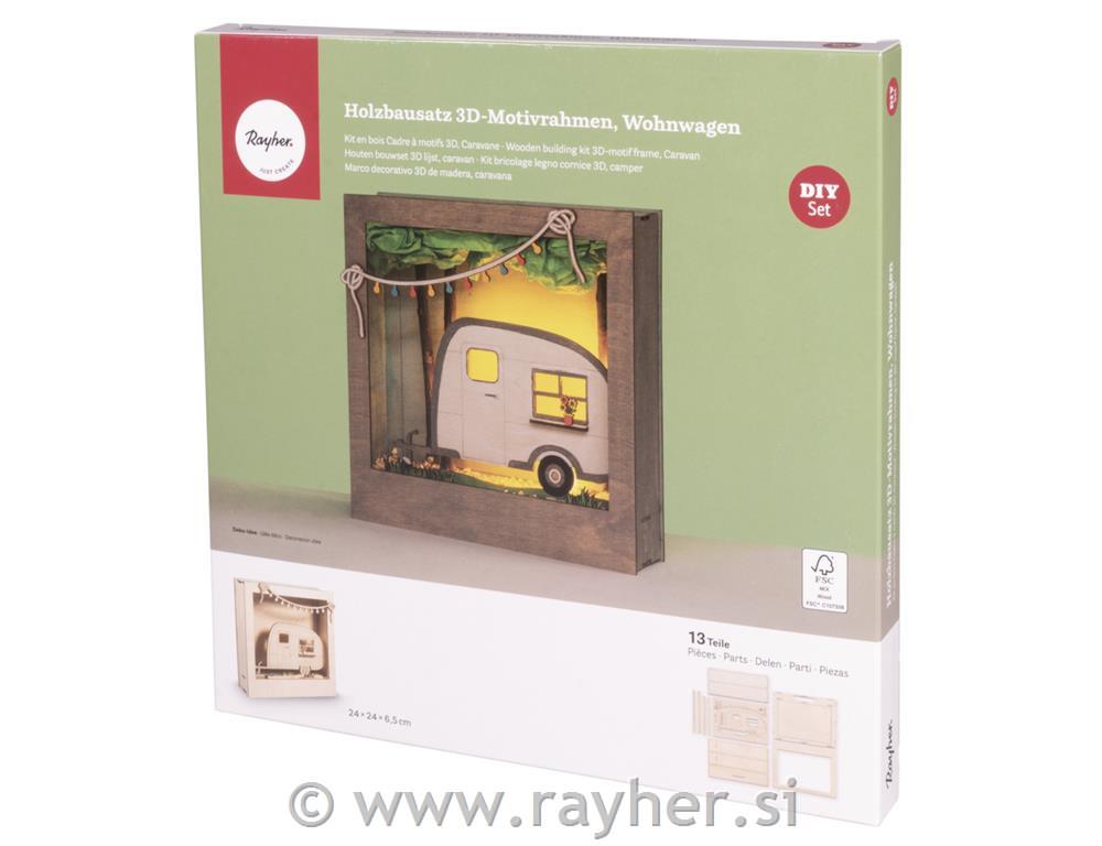 Wooden 3D const.kit Camper