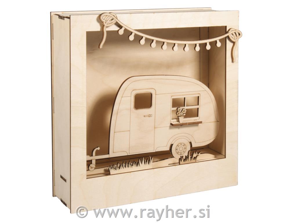 Wooden 3D const.kit Camper