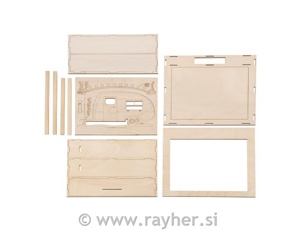 Wooden 3D const.kit Camper