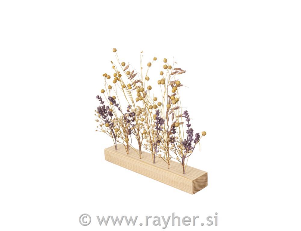 Leseno stojalo za suho cvetje, 22,5x4x2,4cm