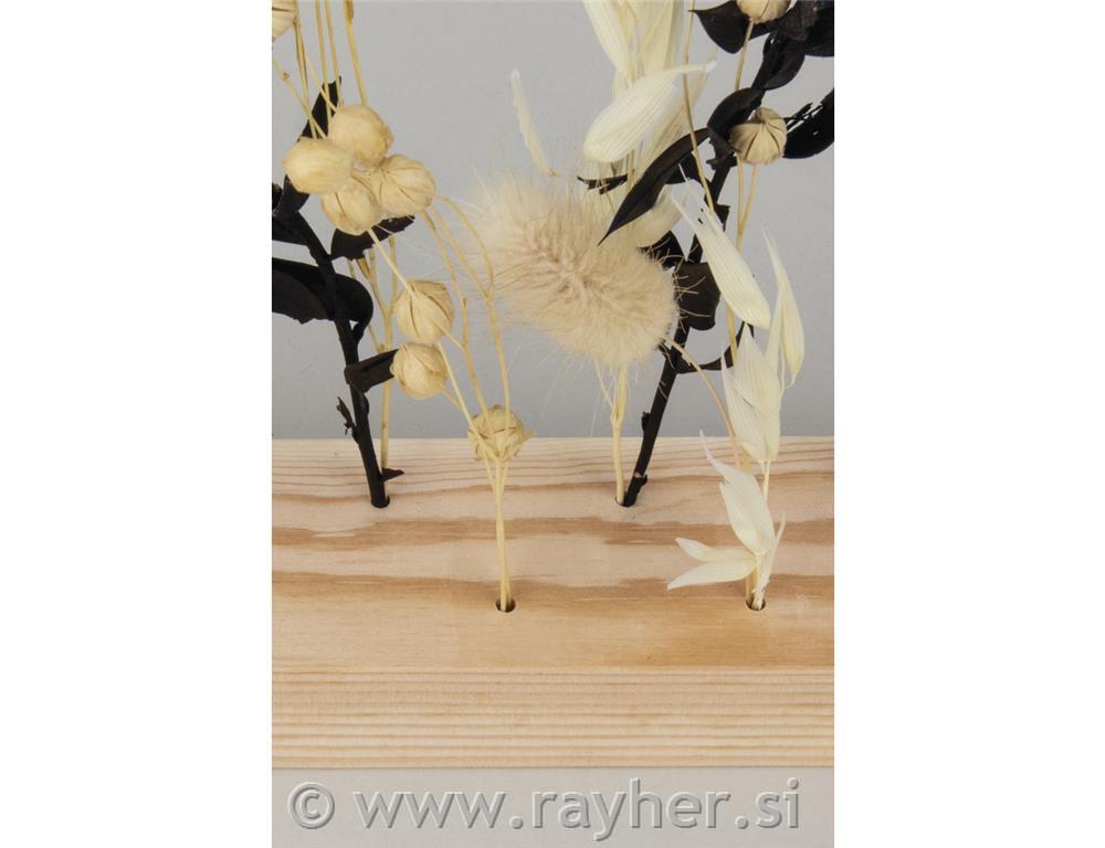 Leseno stojalo za suho cvetje, 22,5x4x2,4cm