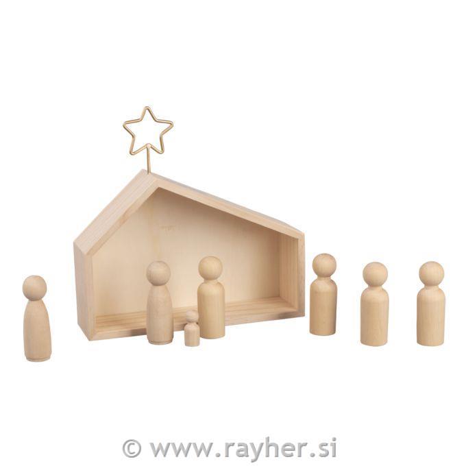 Jaslice - hlevček + figure 9 delni set